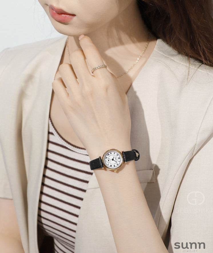 Chizaram Petite Leather Watch [ZLK360F4]