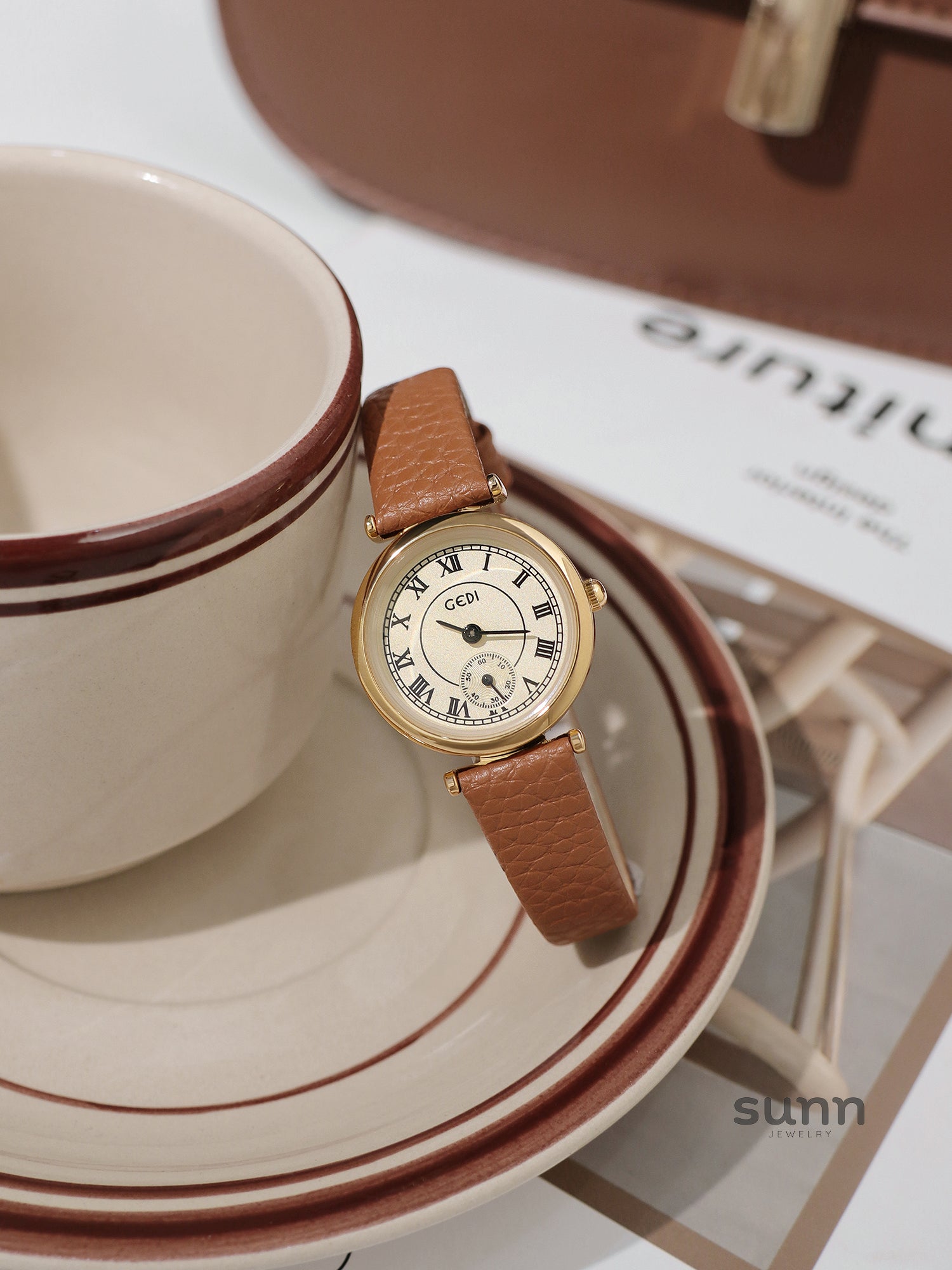 Chizaram Petite Leather Watch [Y9AV5YWA]