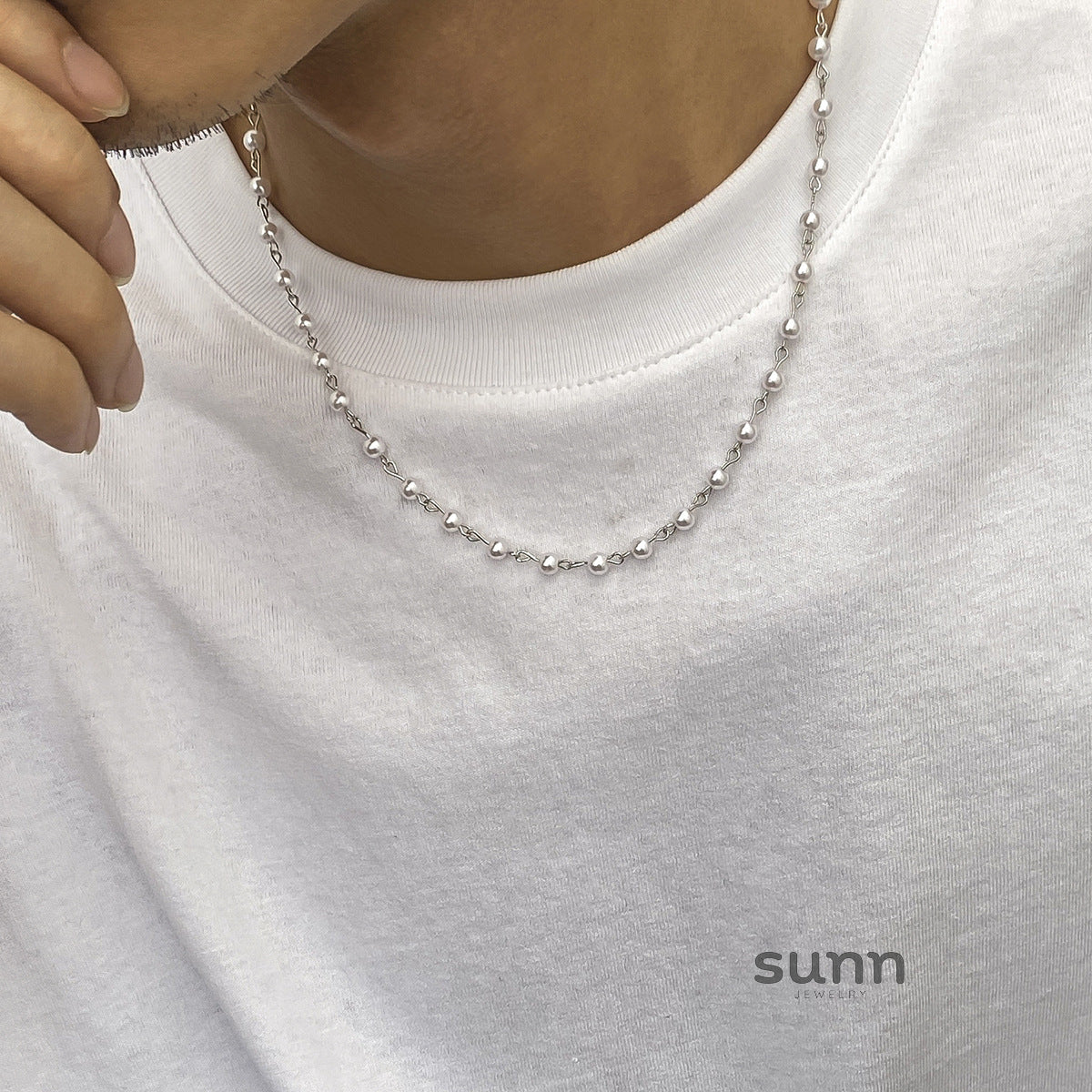 Chloe Spliced Pearl Necklace [XC7EABAJ]