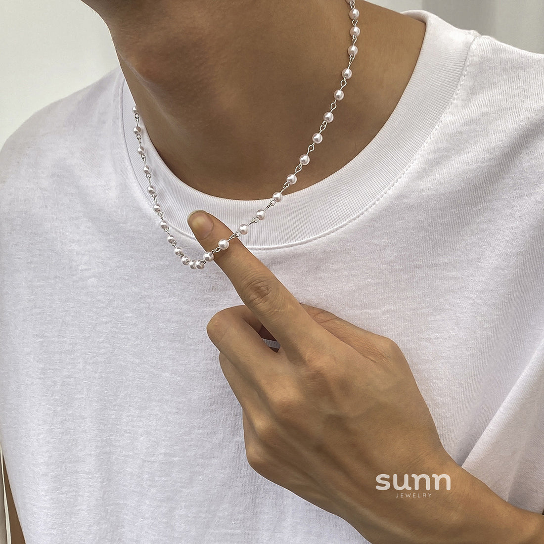 Chloe Spliced Pearl Necklace [68YAXKKJ]