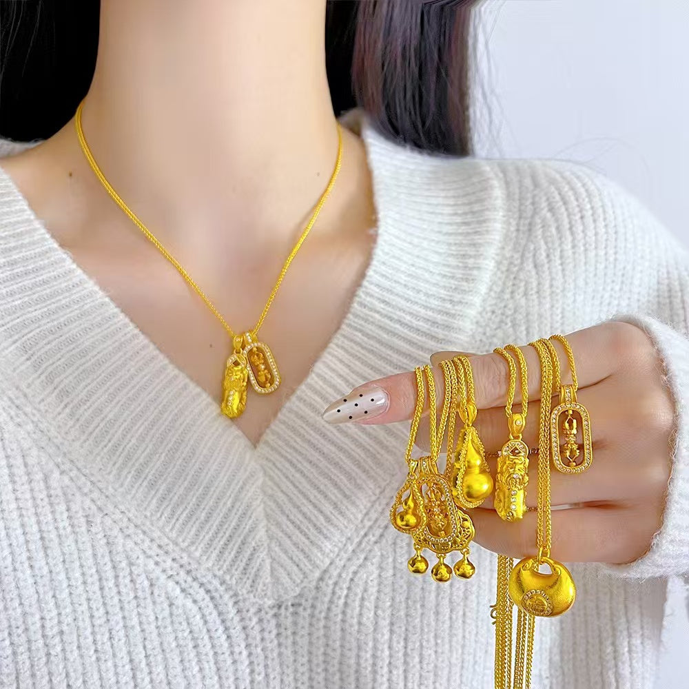 Chloey Fortune Charm Necklace [QC58AHKI]
