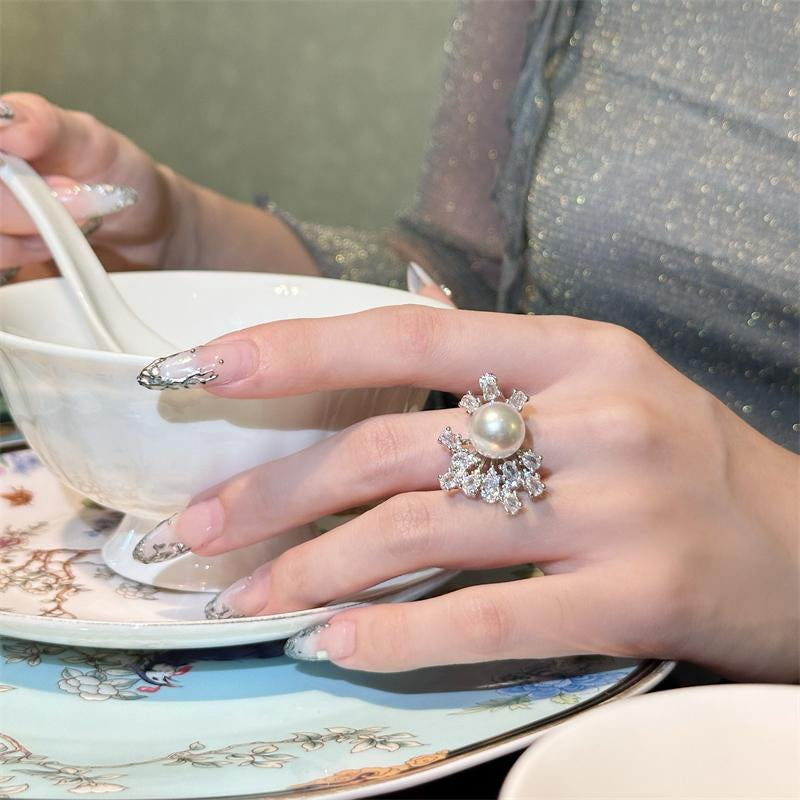 Chrisette Pearl Blossom Ring [BRHC6U72]