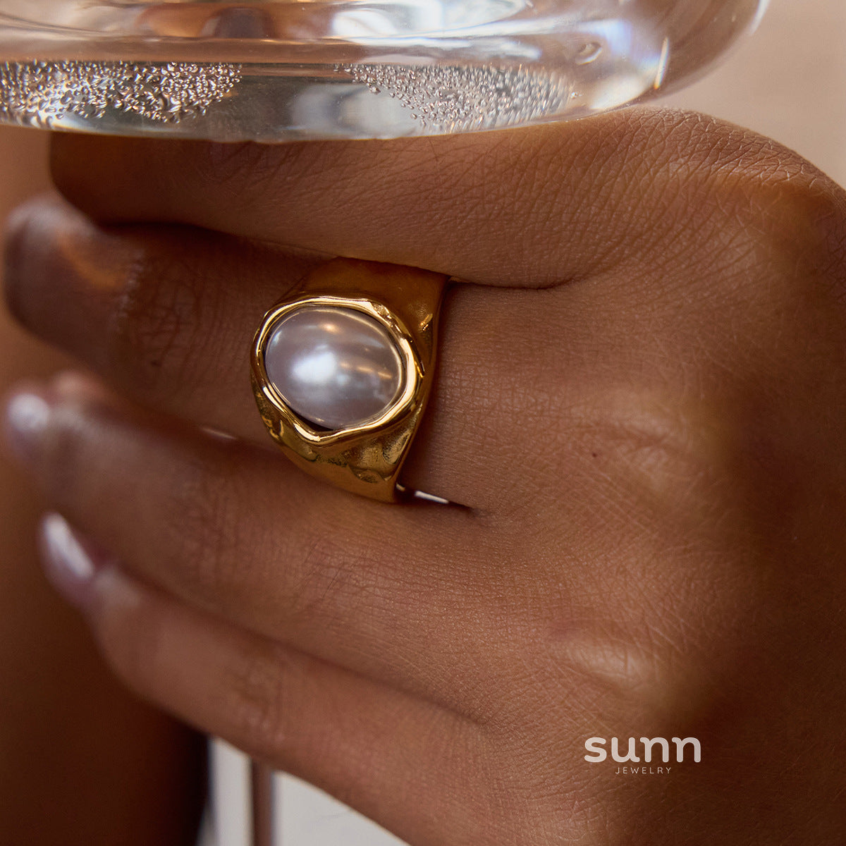 Chrissy Lustrous Pearl Ring [XSRWJTIG]