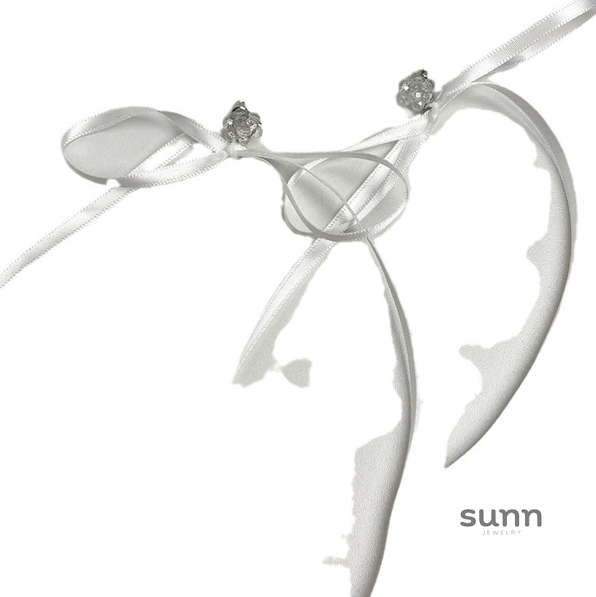 Chrissy Satin Bow Earrings [2YT3S9QD]