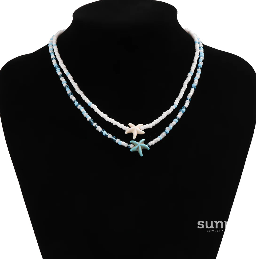Christiana Layered Ocean Necklace Set