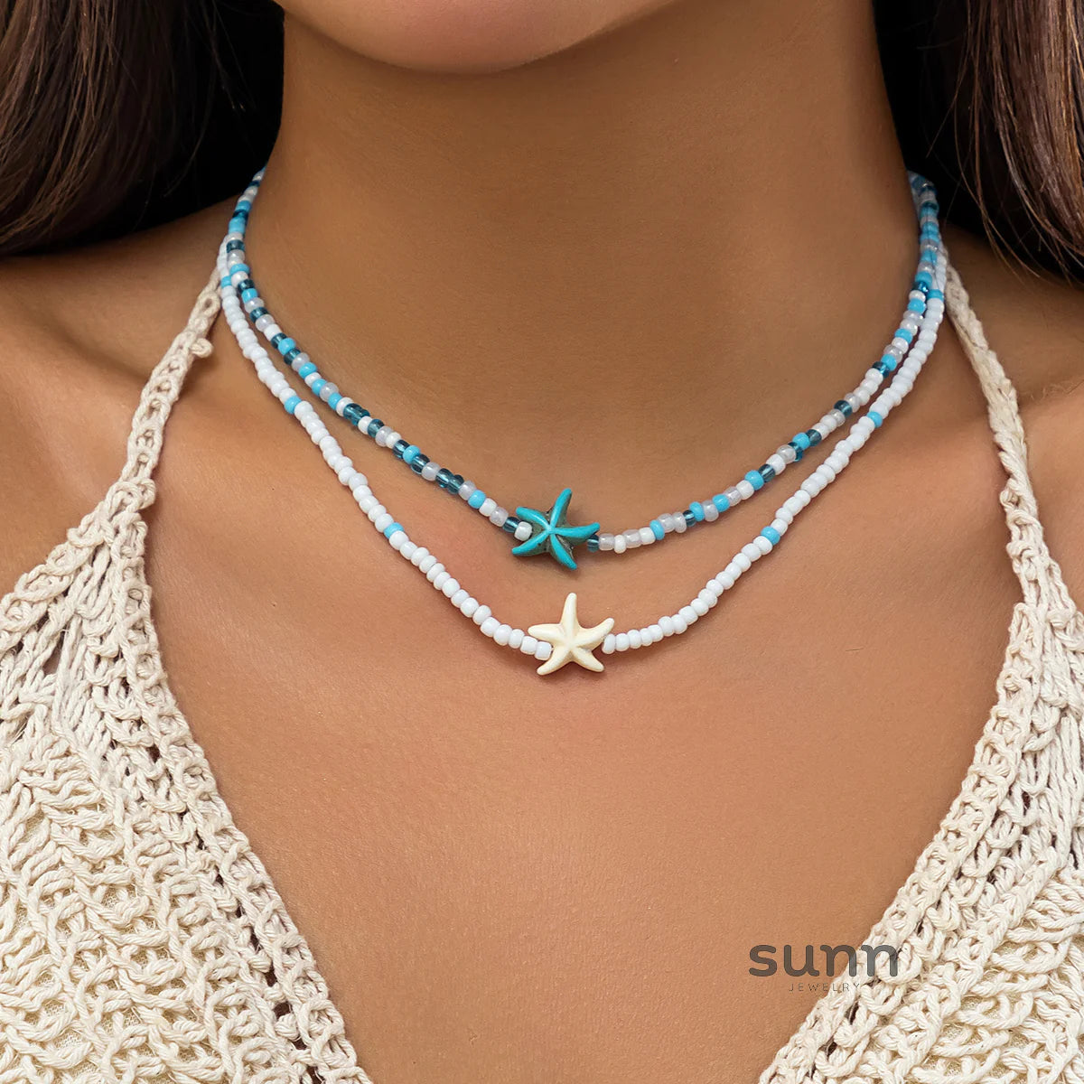 Christiana Layered Ocean Necklace Set