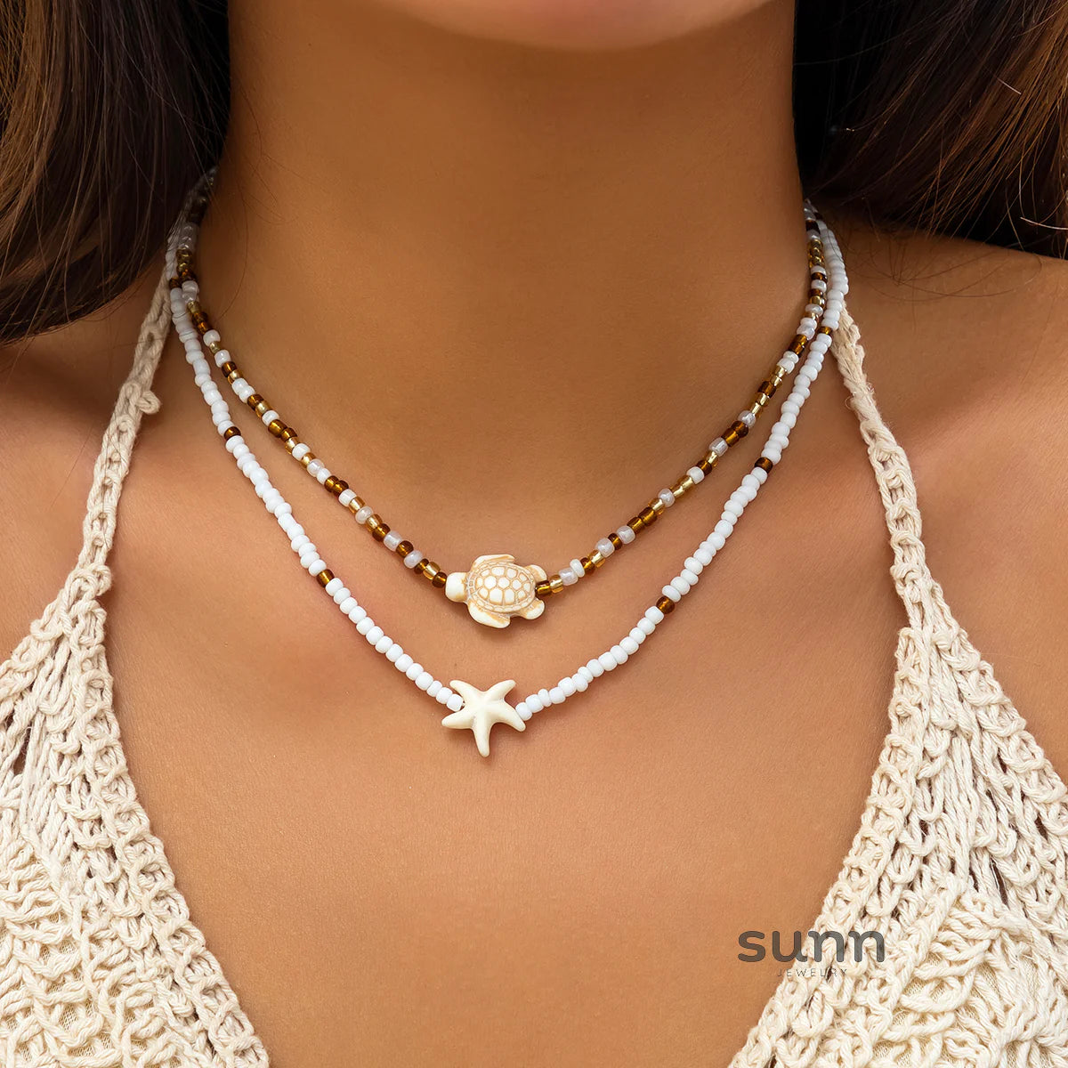 Christiana Layered Ocean Necklace Set