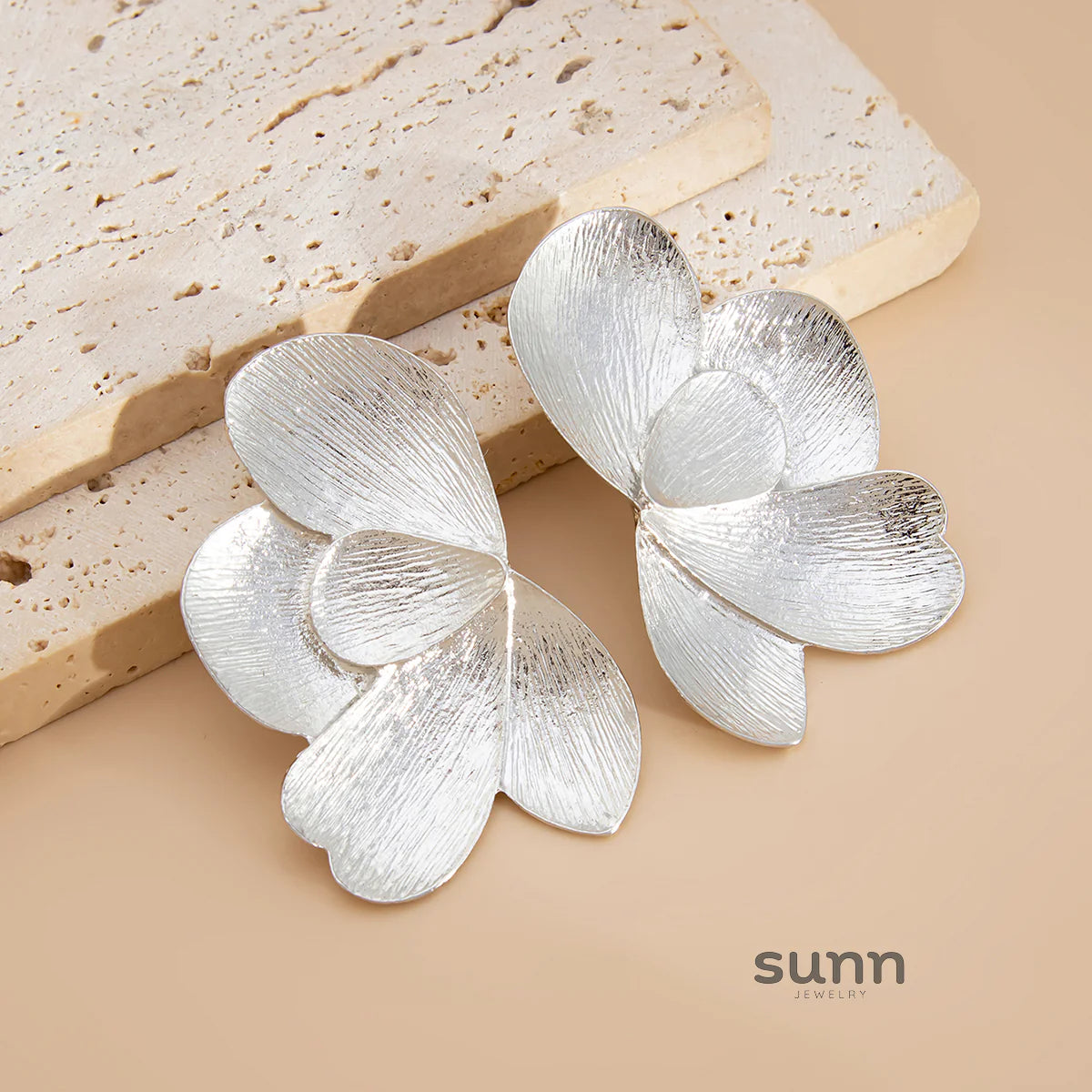 Christianna Linear Petal Studs