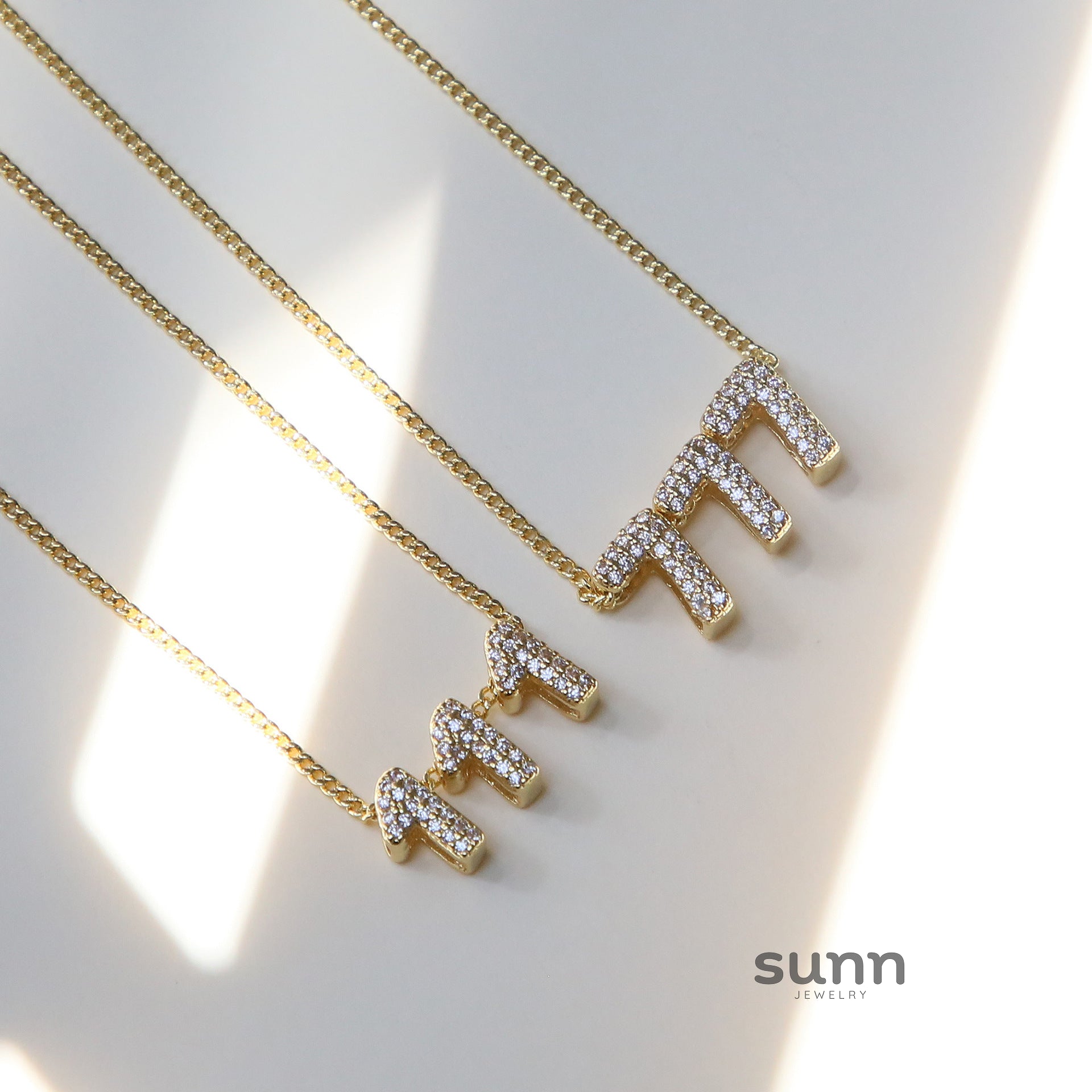 Christie Angel Number Pendant Necklace [4789I8CT]
