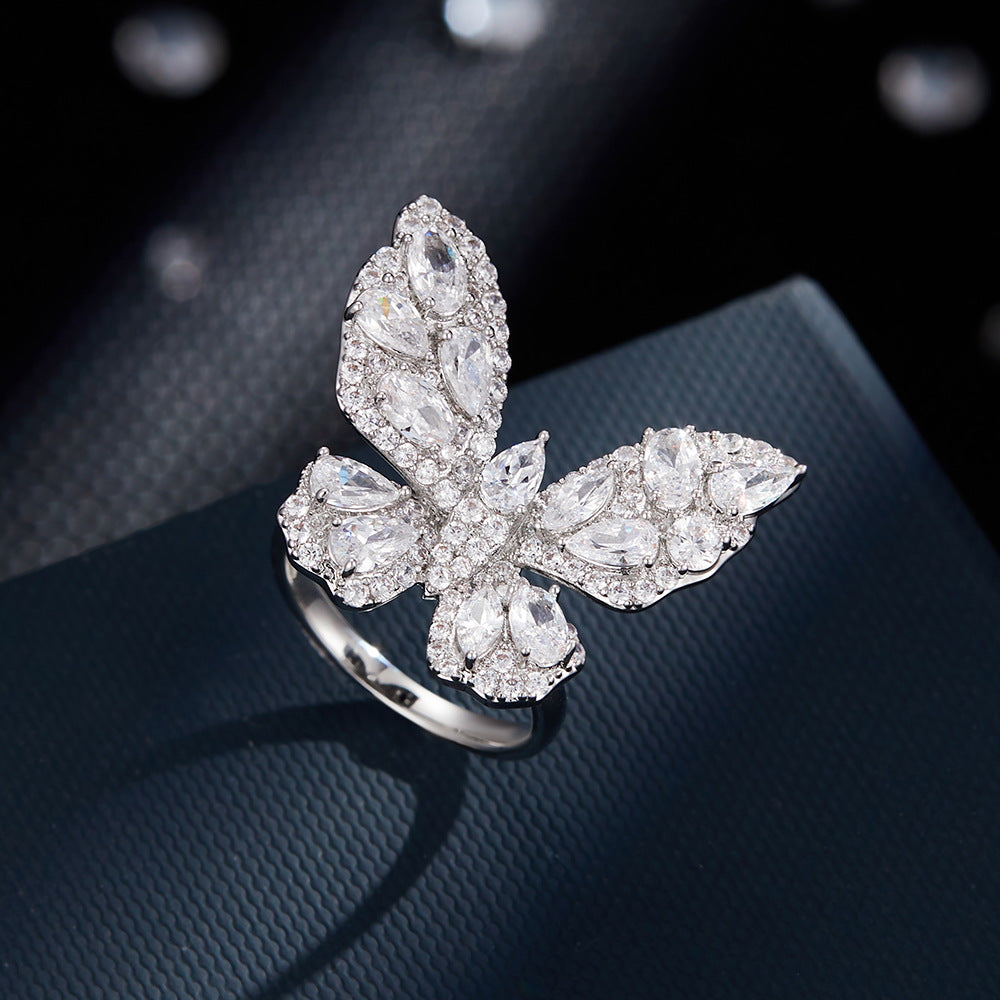Christine Butterfly Open Ring [DRPOONKZ]