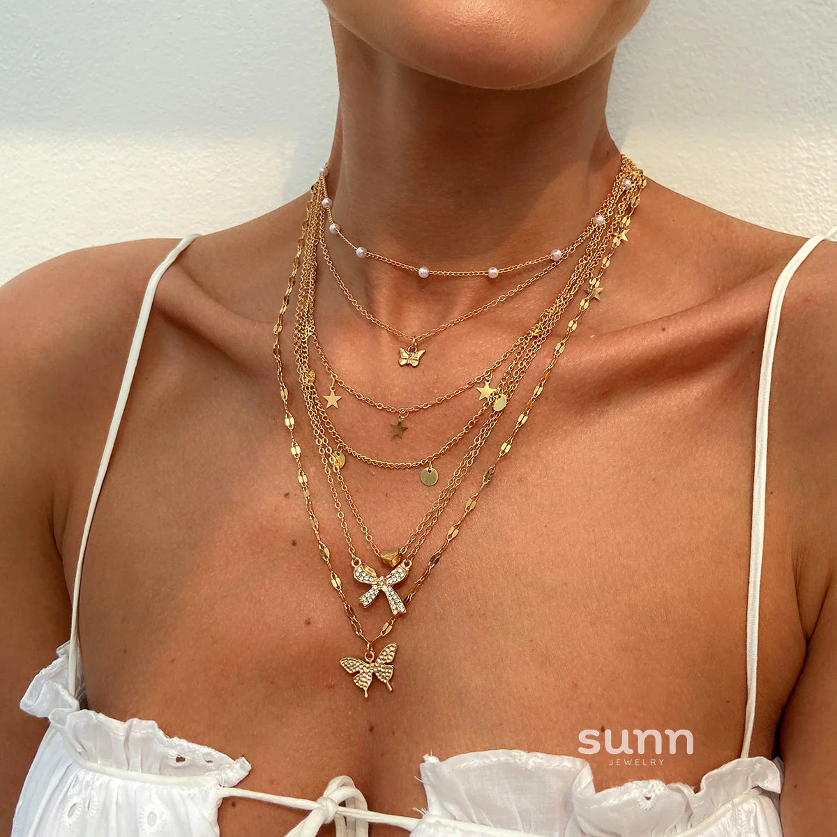 Christine Celestial Charm Necklace