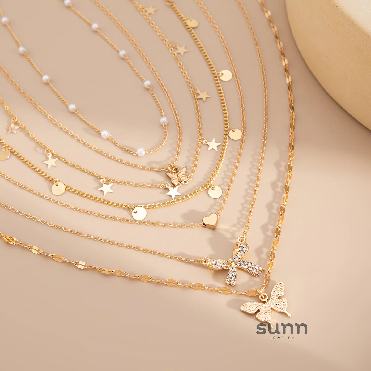 Christine Celestial Charm Necklace