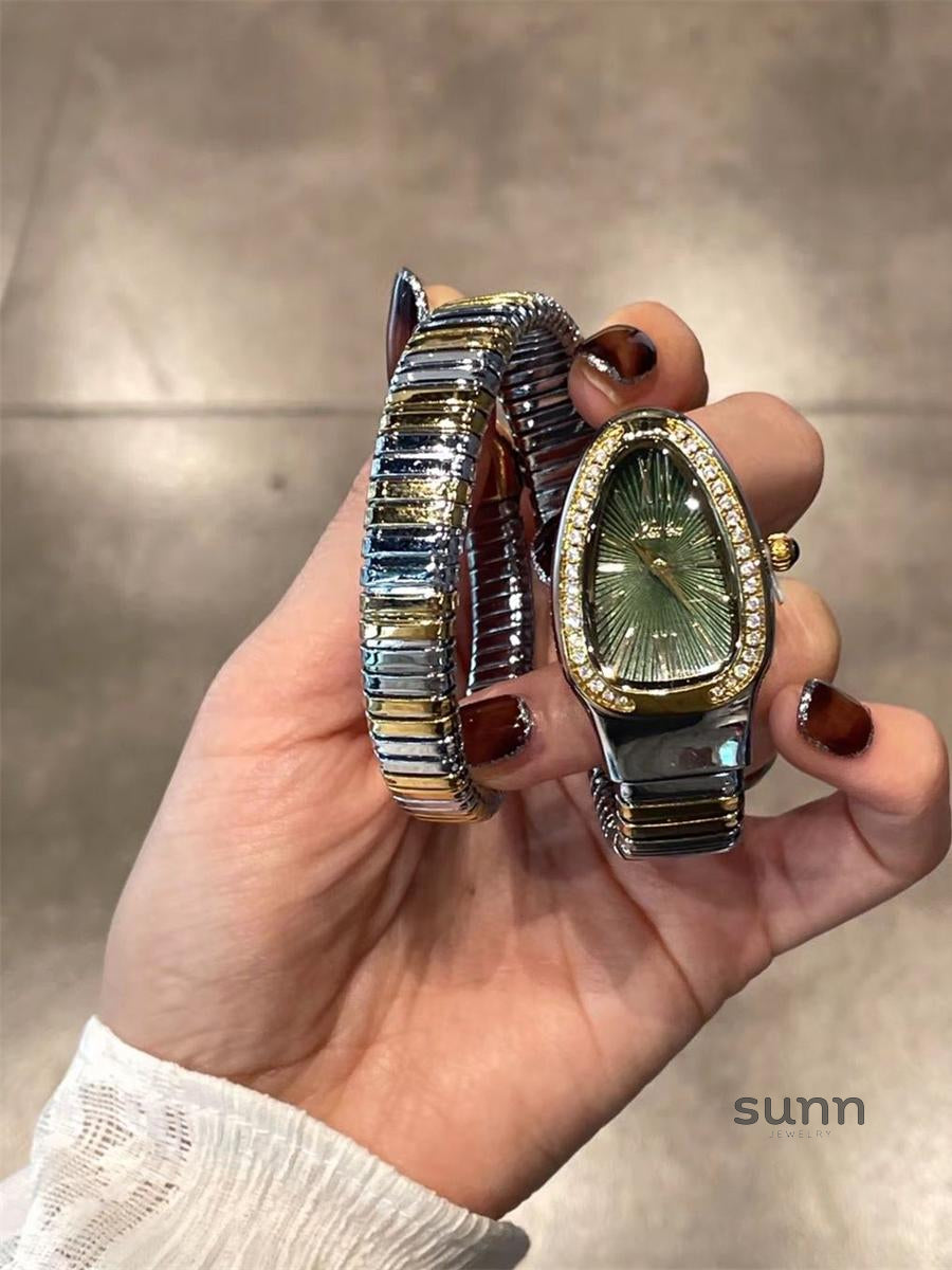 Ciera Serpentine Crystal Watch