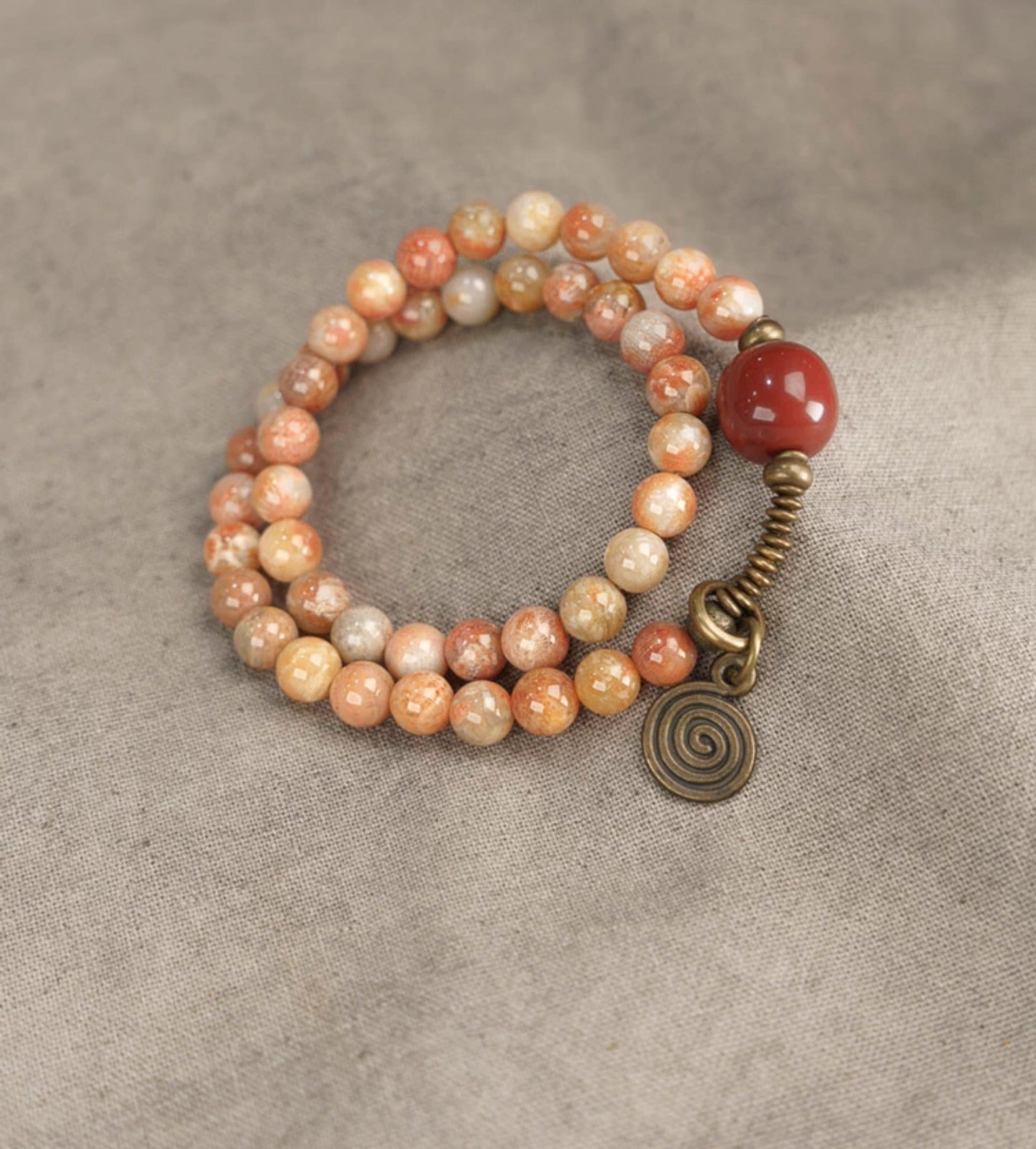 Claire Double-Wrap Coral Bracelet [ZJLKQG6C]