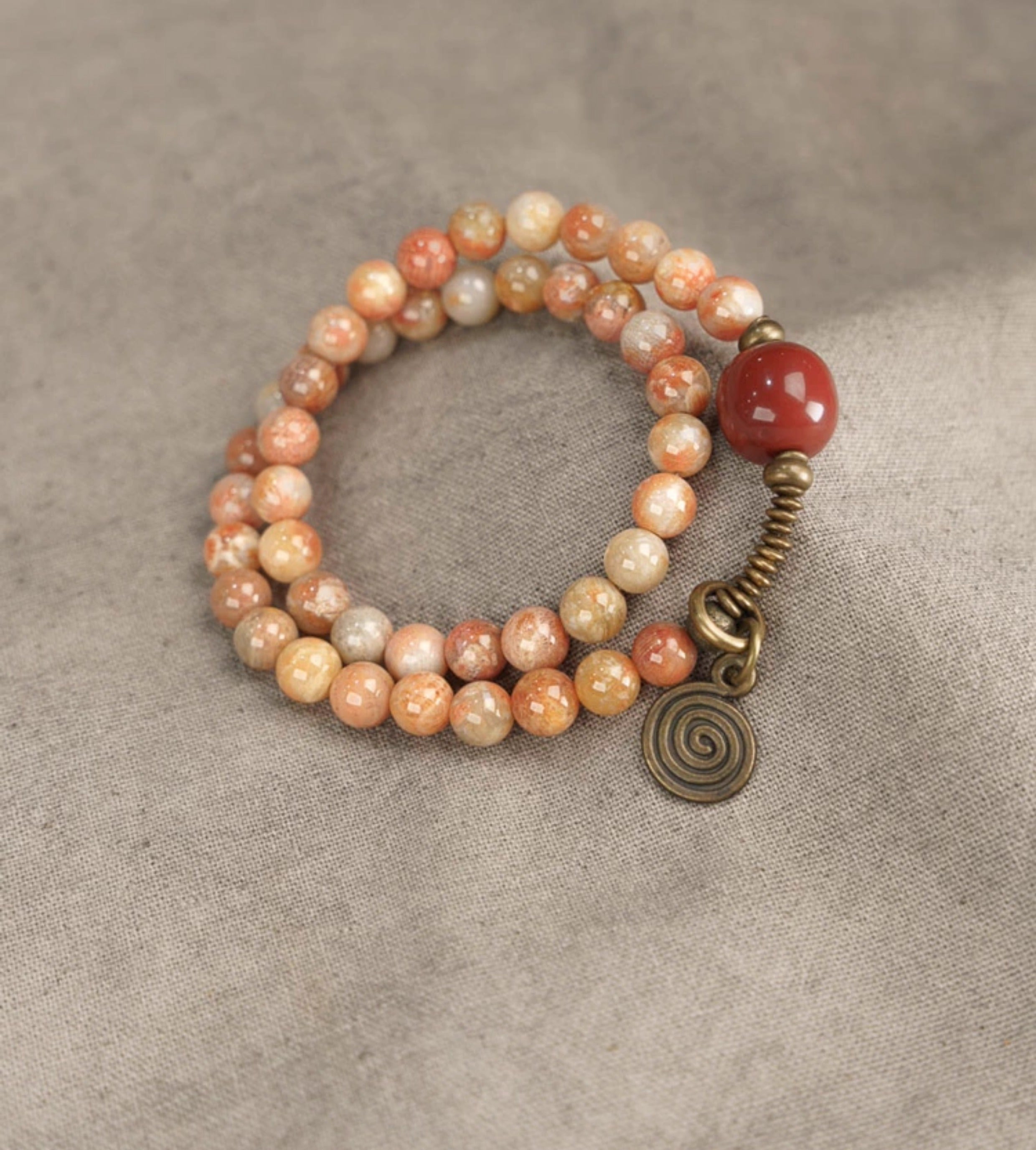 Claire Double-Wrap Coral Bracelet [ZJLKQG6C]