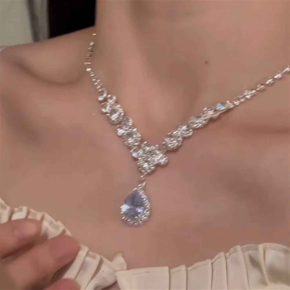 Clarissa Waterdrop Crystal Set