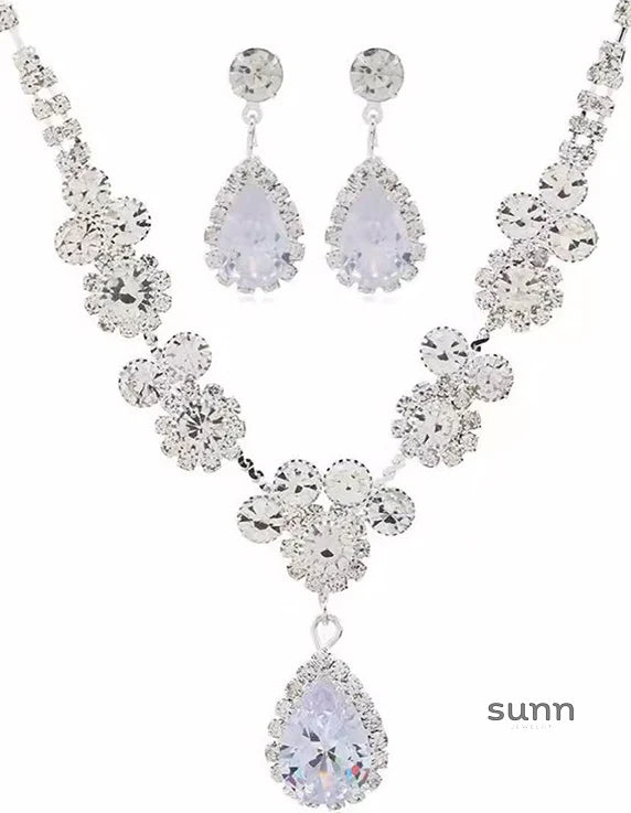 Clarissa Waterdrop Crystal Set