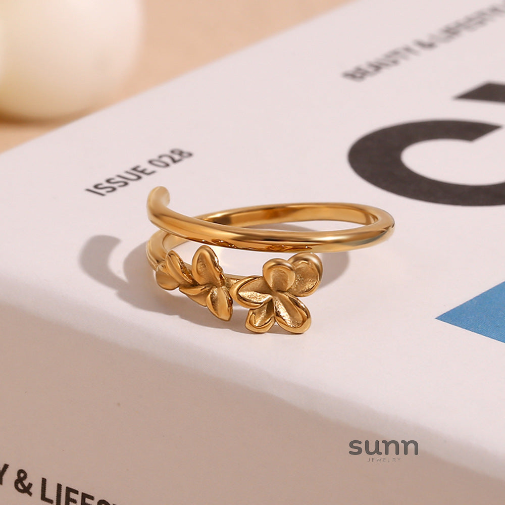 Clarity Golden Bloom Ring [58EU8IOF]