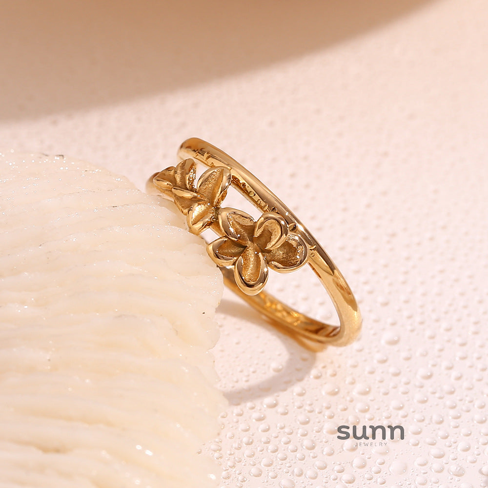 Clarity Golden Bloom Ring [2HBRLKSL]