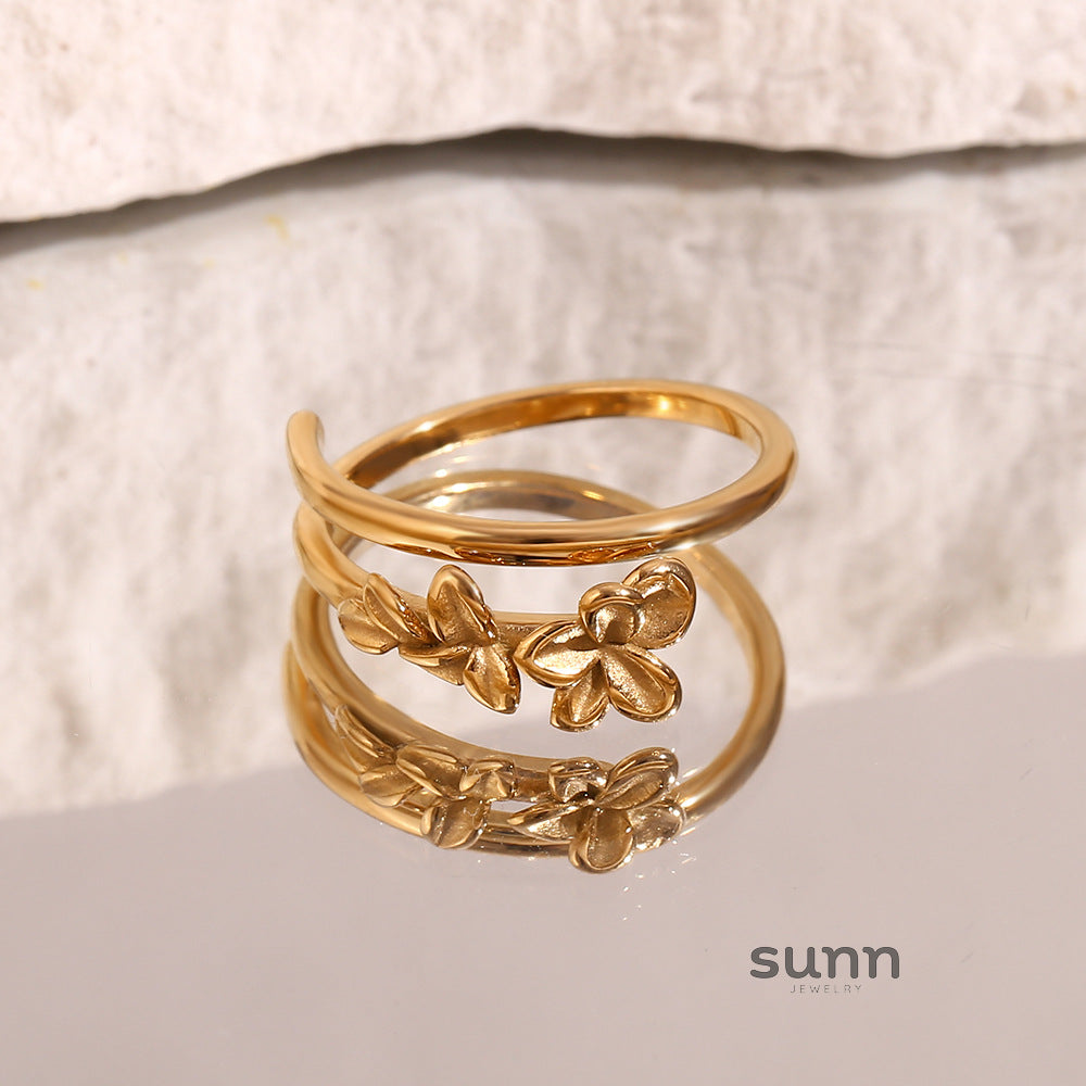 Clarity Golden Bloom Ring [WN07E50Z]