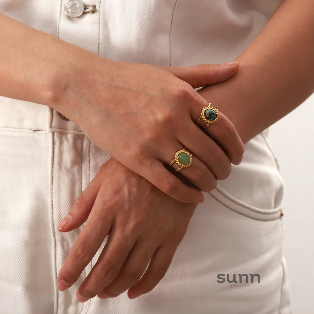 Clark Organic Stone Ring