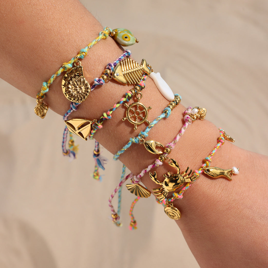 Clark Woven Charm Bracelet [0N9UOPBG]