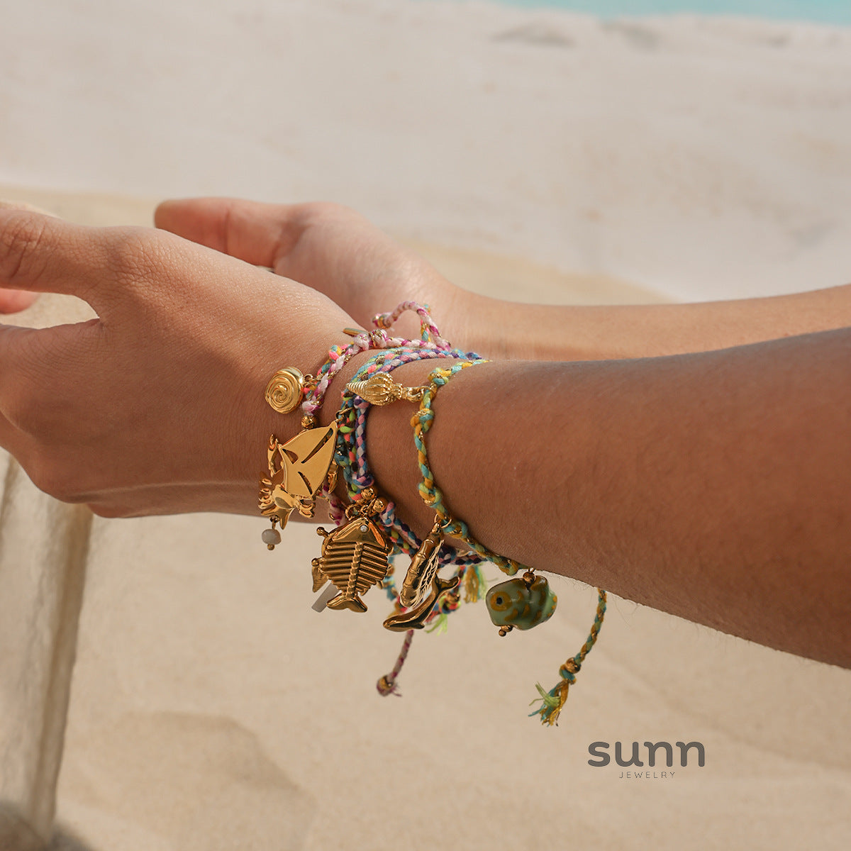 Clark Woven Charm Bracelet [CC0VW1HJ]