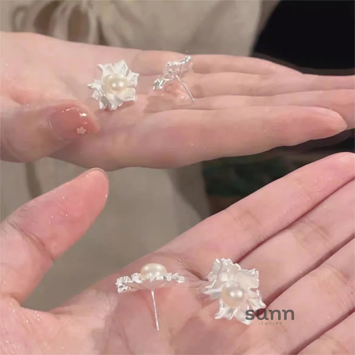 Claudia Jasmine Pearl Earrings