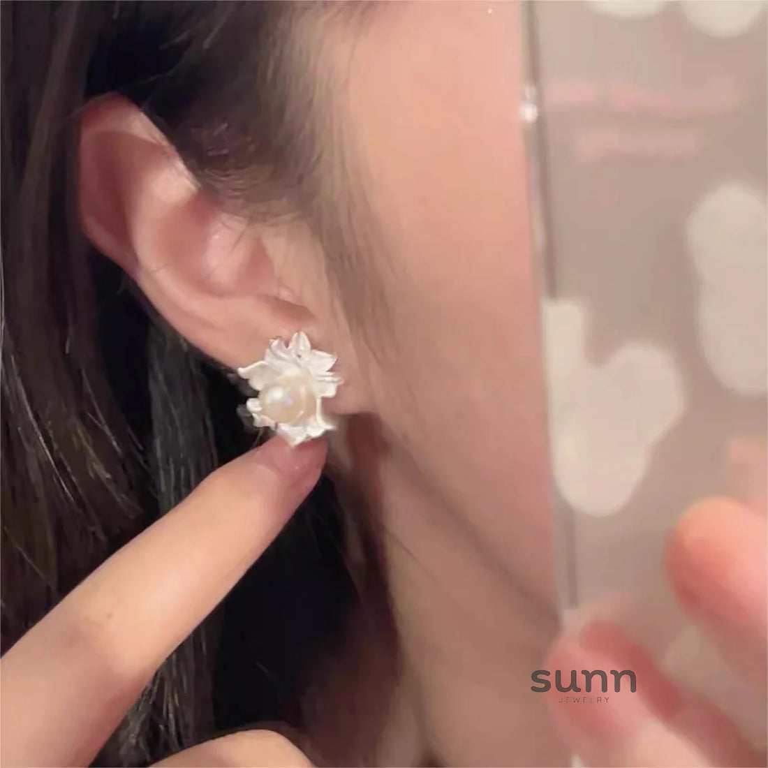 Claudia Jasmine Pearl Earrings