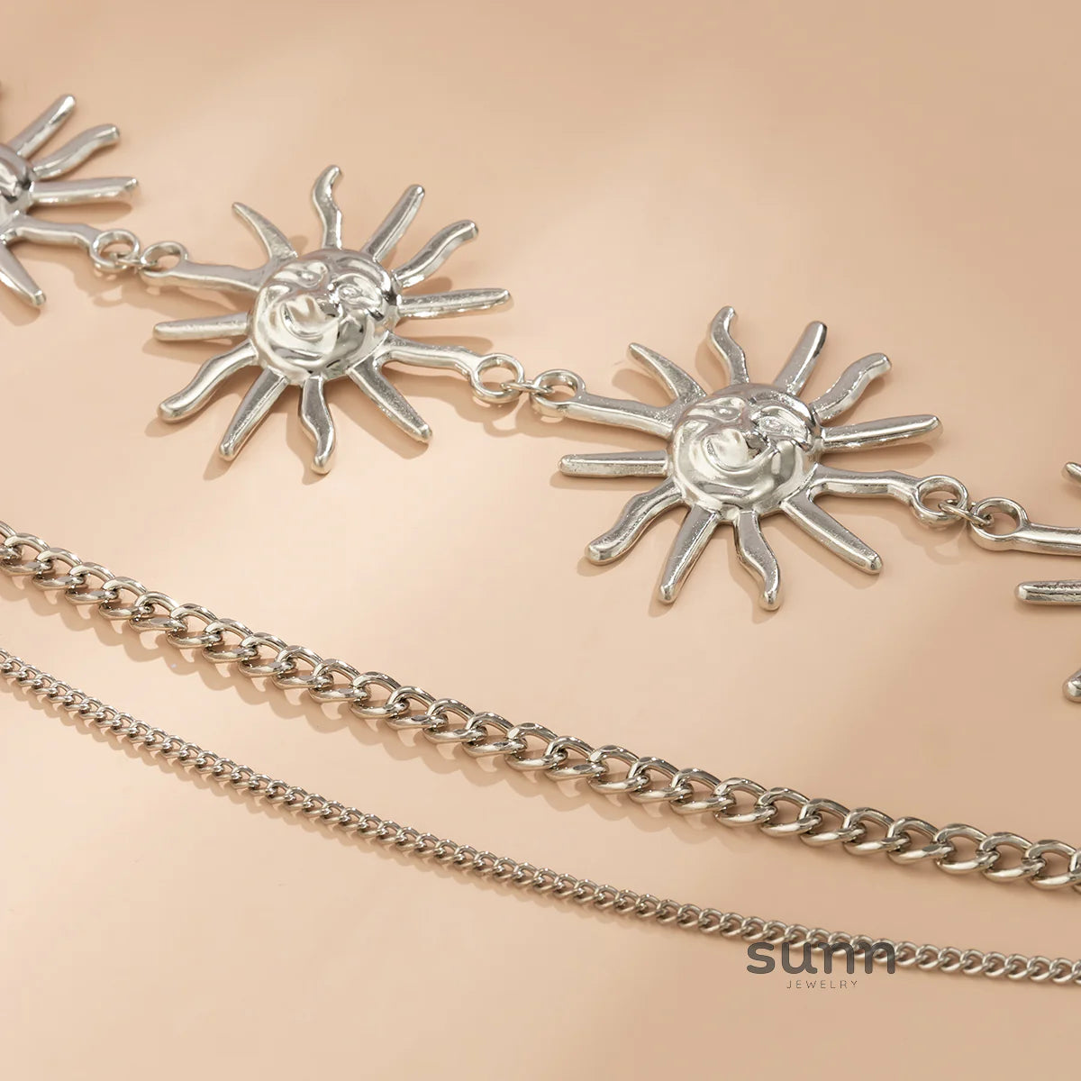 Claudia Multi-Layer Sunflower Waist Chain
