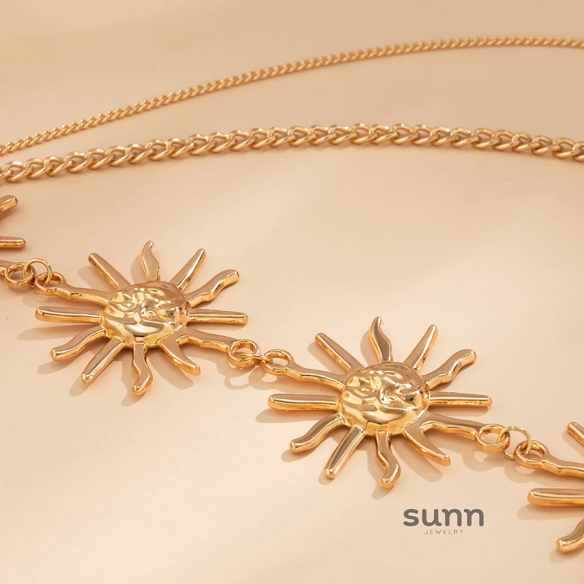 Claudia Multi-Layer Sunflower Waist Chain