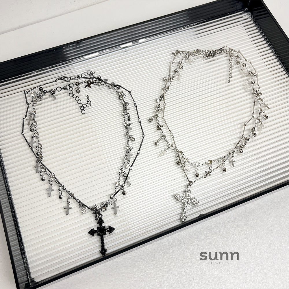 Cleopatra Gothic Cross Choker [4OYA9M12]
