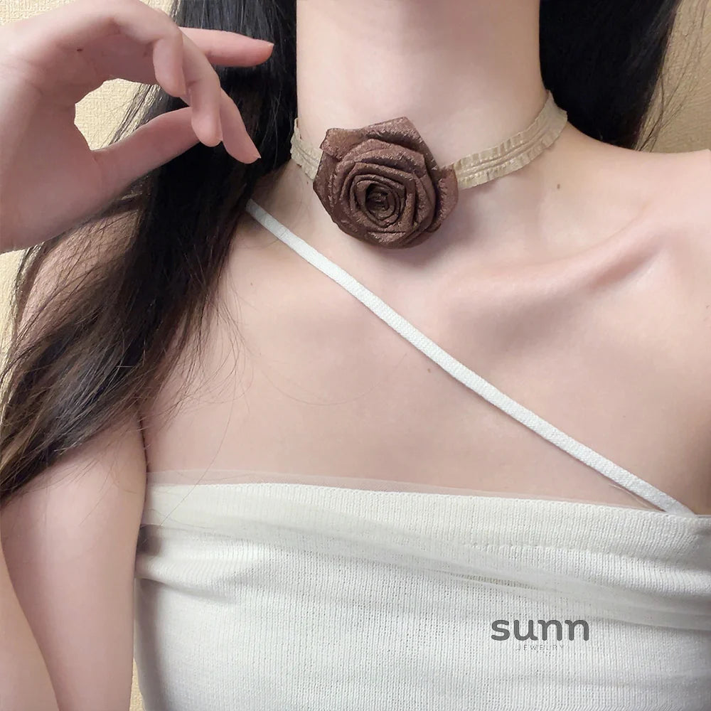 Coco Rose Ribbon Choker