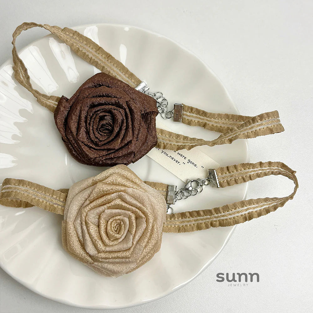 Coco Rose Ribbon Choker