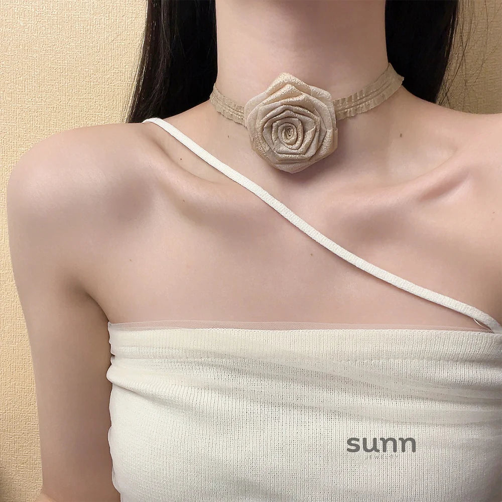 Coco Rose Ribbon Choker