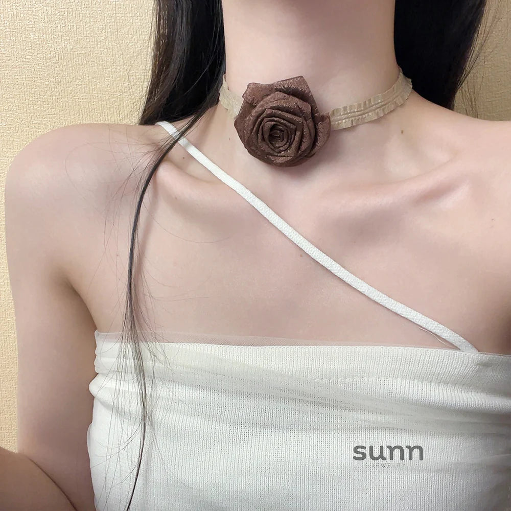 Coco Rose Ribbon Choker