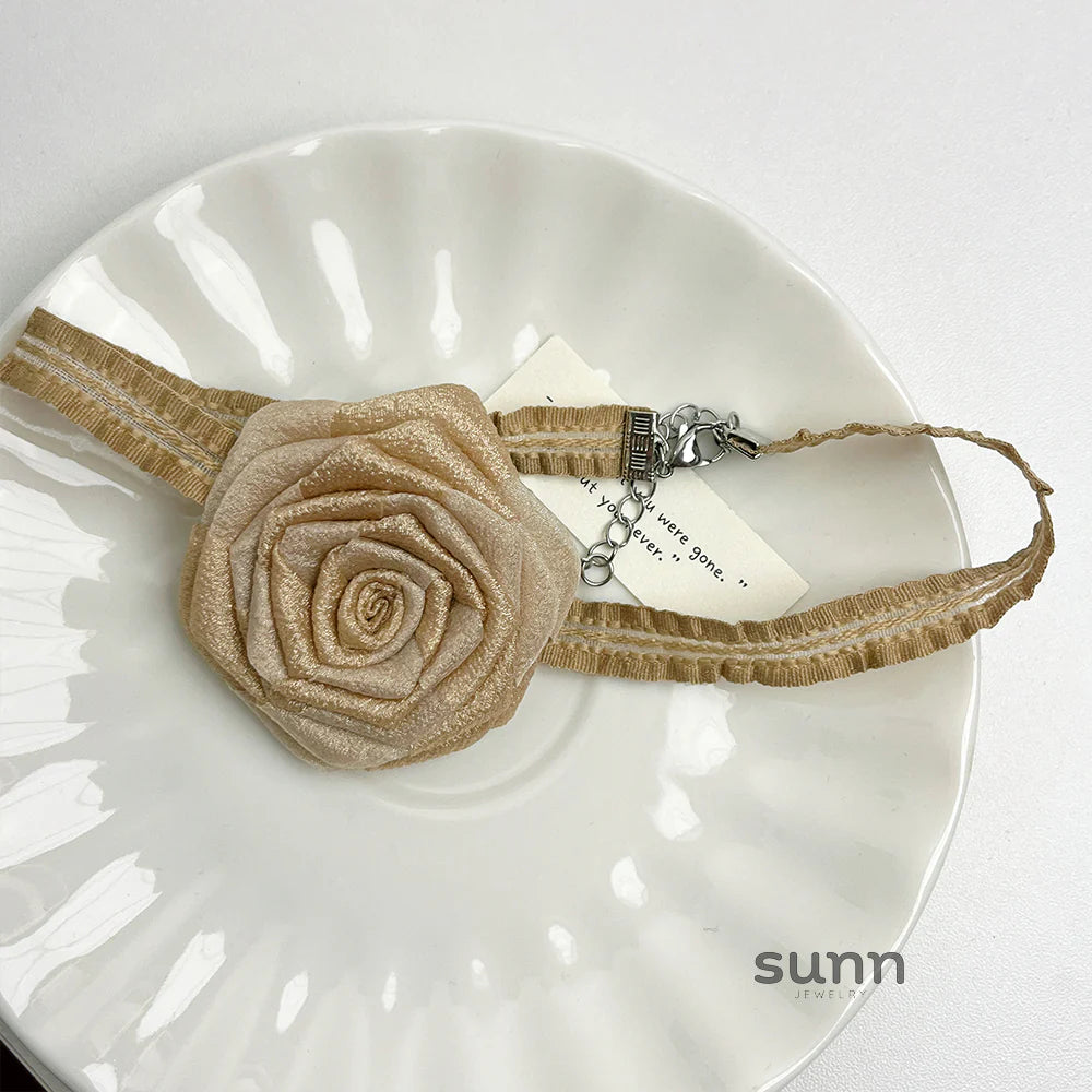 Coco Rose Ribbon Choker