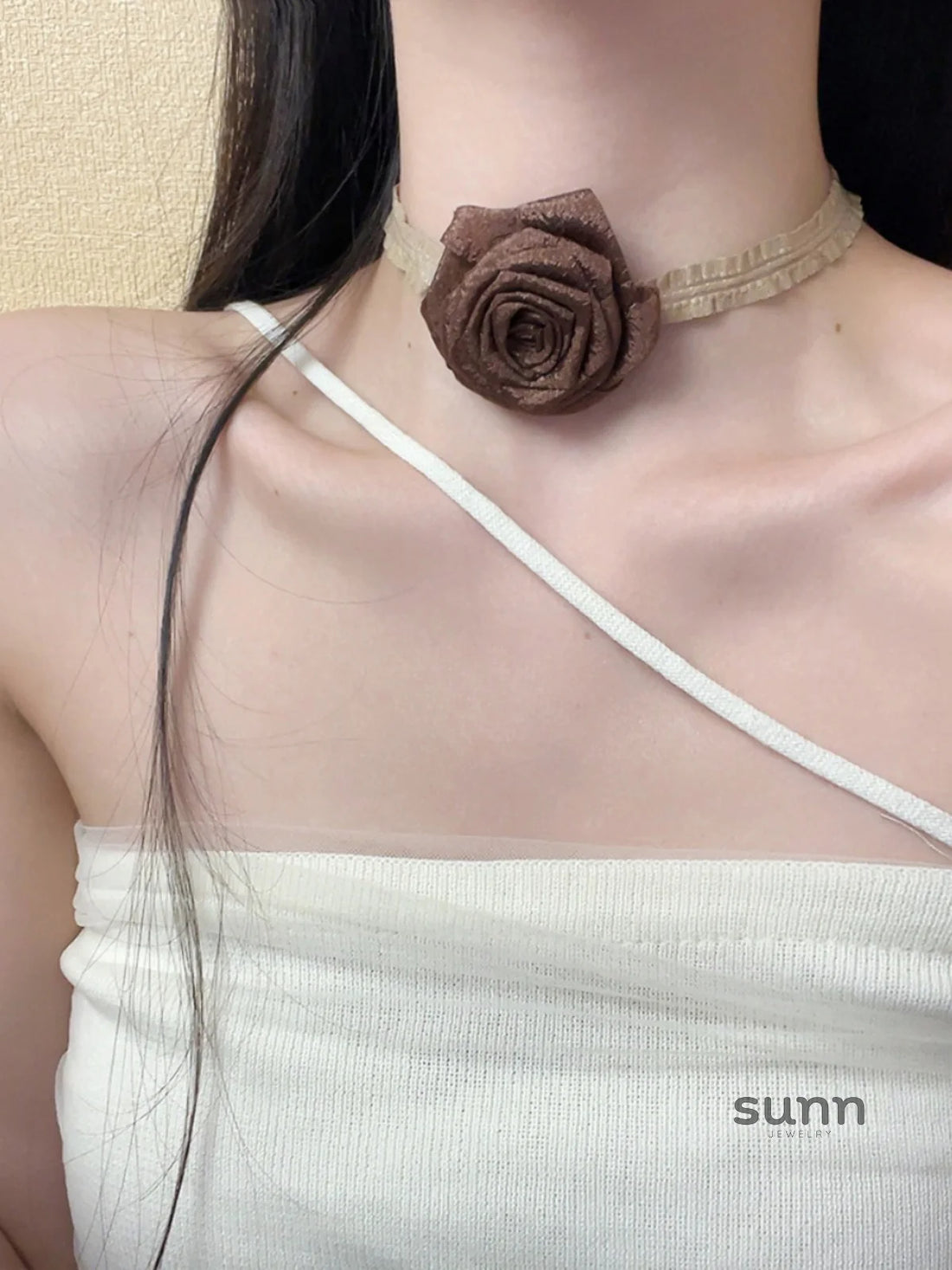 Coco Rose Ribbon Choker