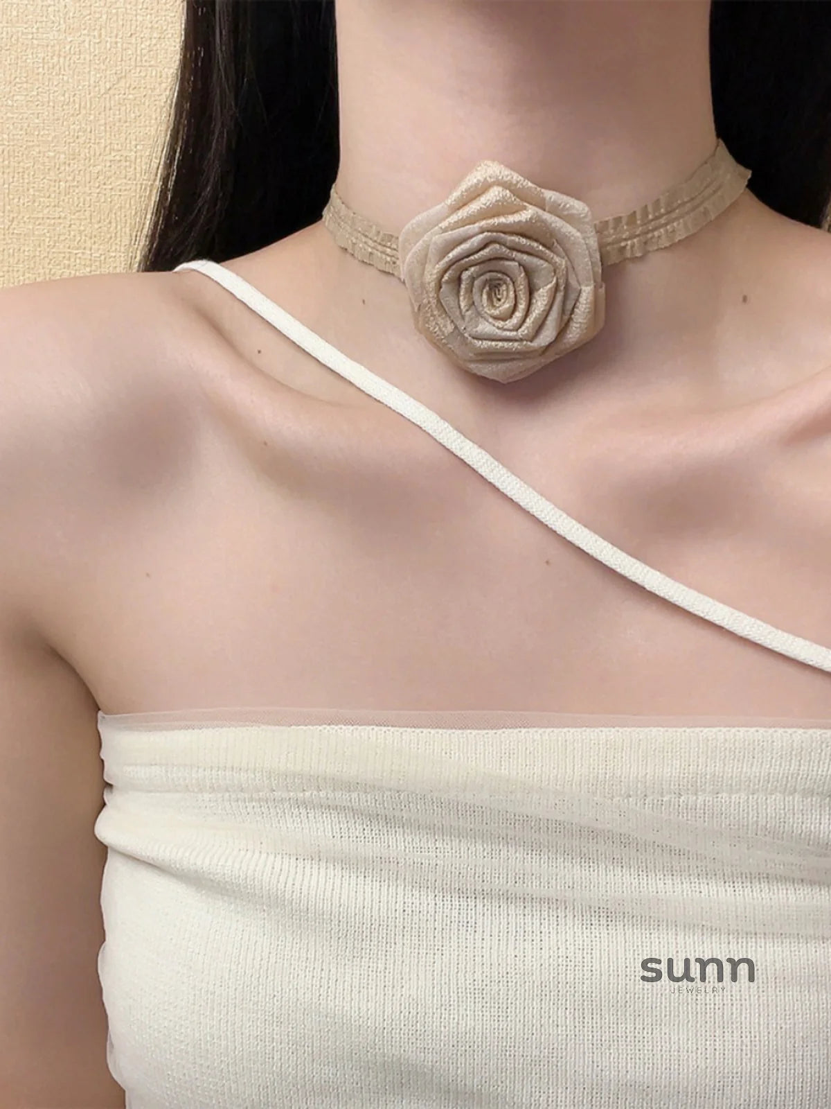 Coco Rose Ribbon Choker