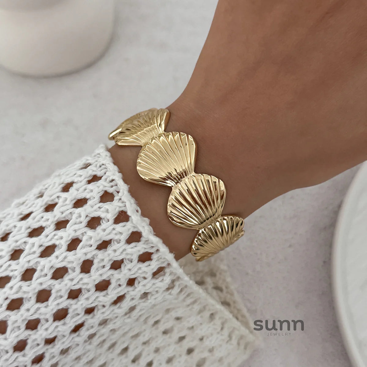 Coco Seashell Cuff Bracelet