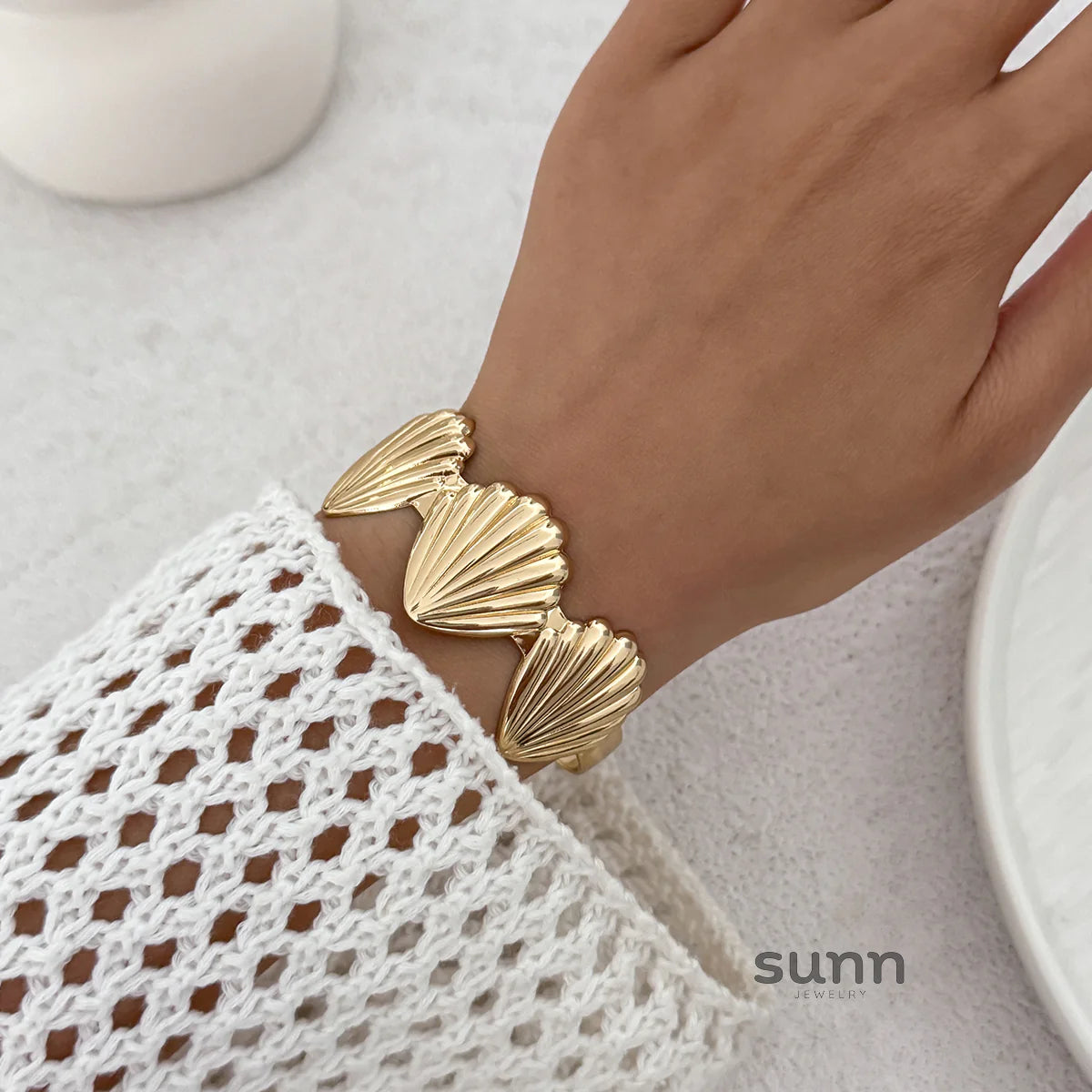 Coco Seashell Cuff Bracelet