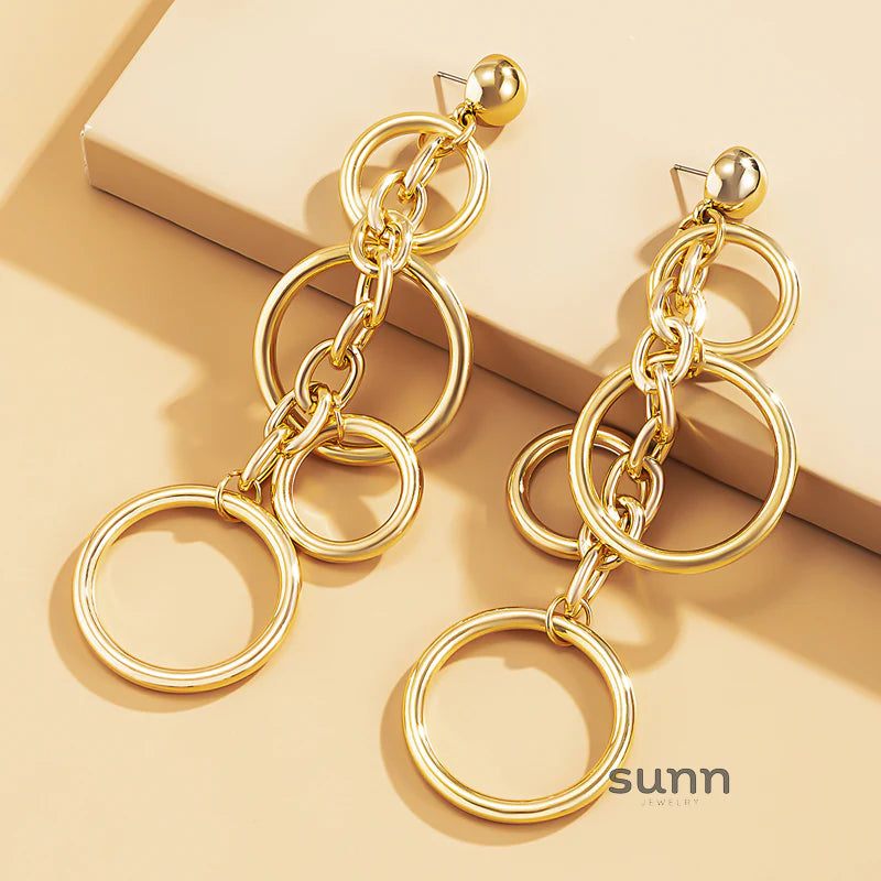 Colbie Cascading Chain Earrings
