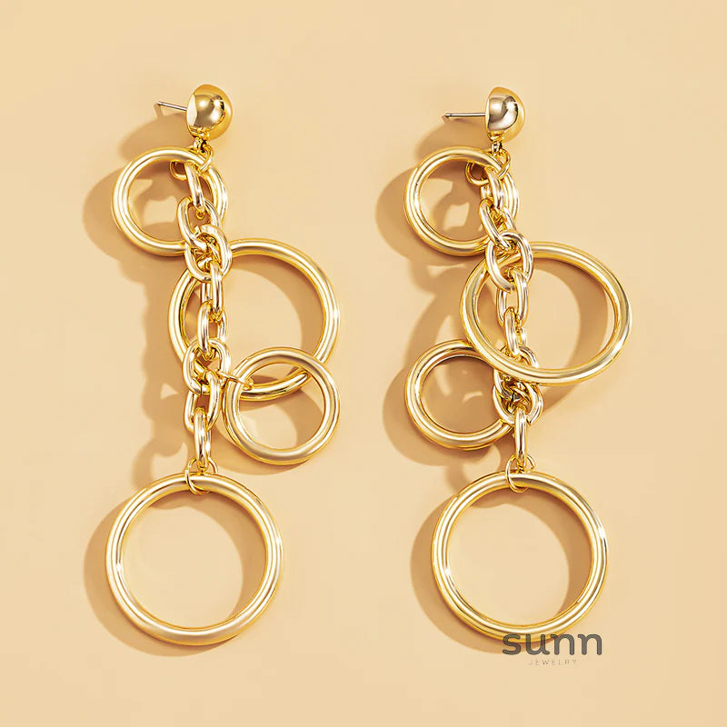 Colbie Cascading Chain Earrings
