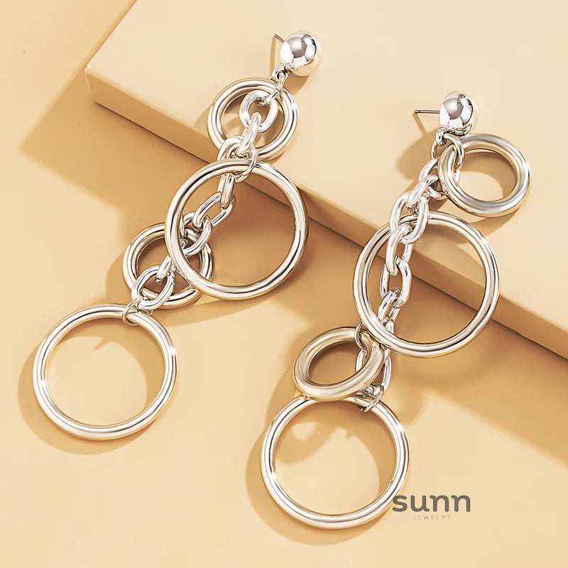 Colbie Cascading Chain Earrings