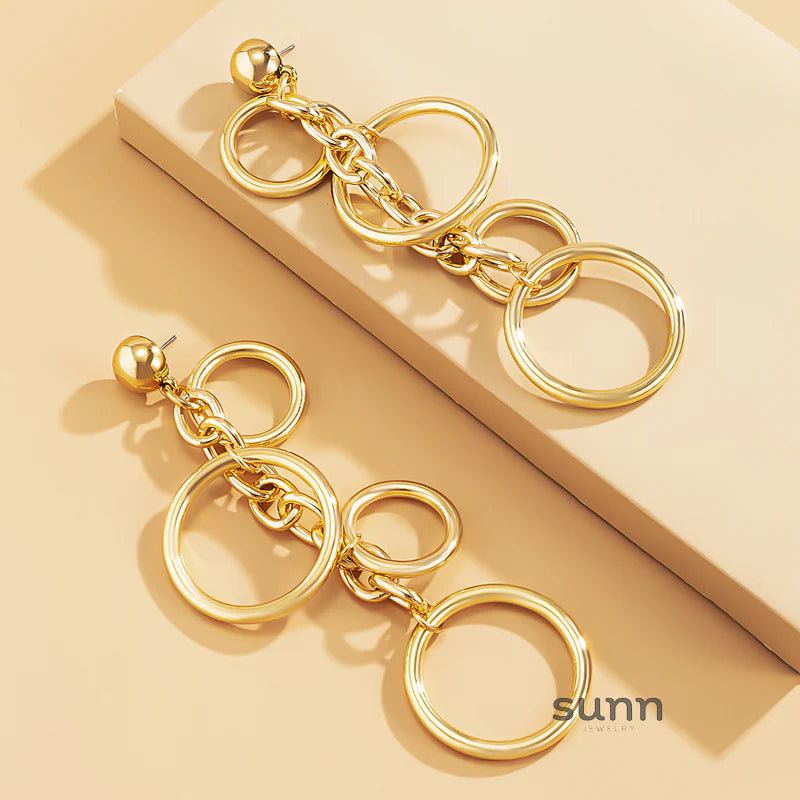Colbie Cascading Chain Earrings