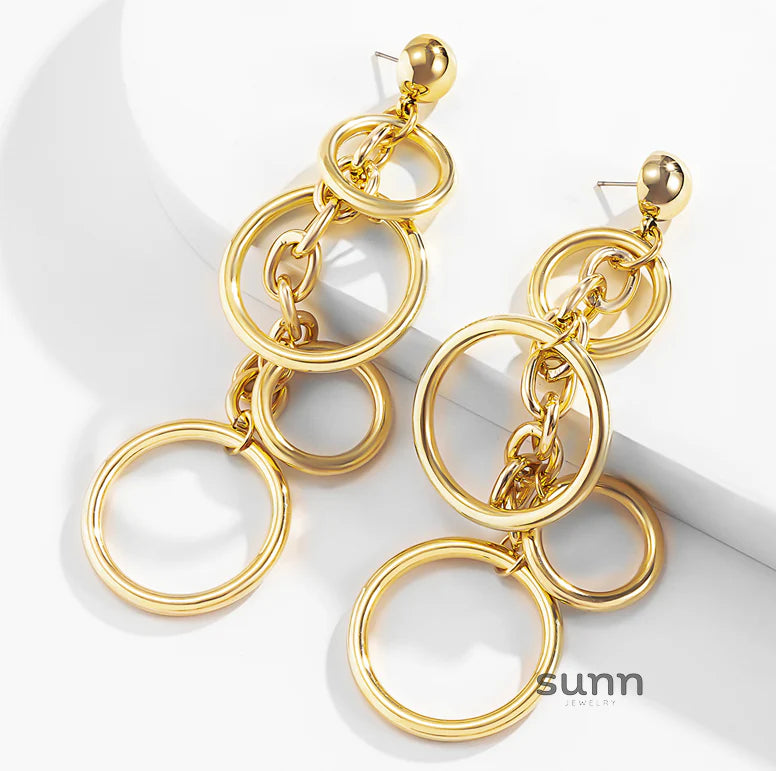 Colbie Cascading Chain Earrings