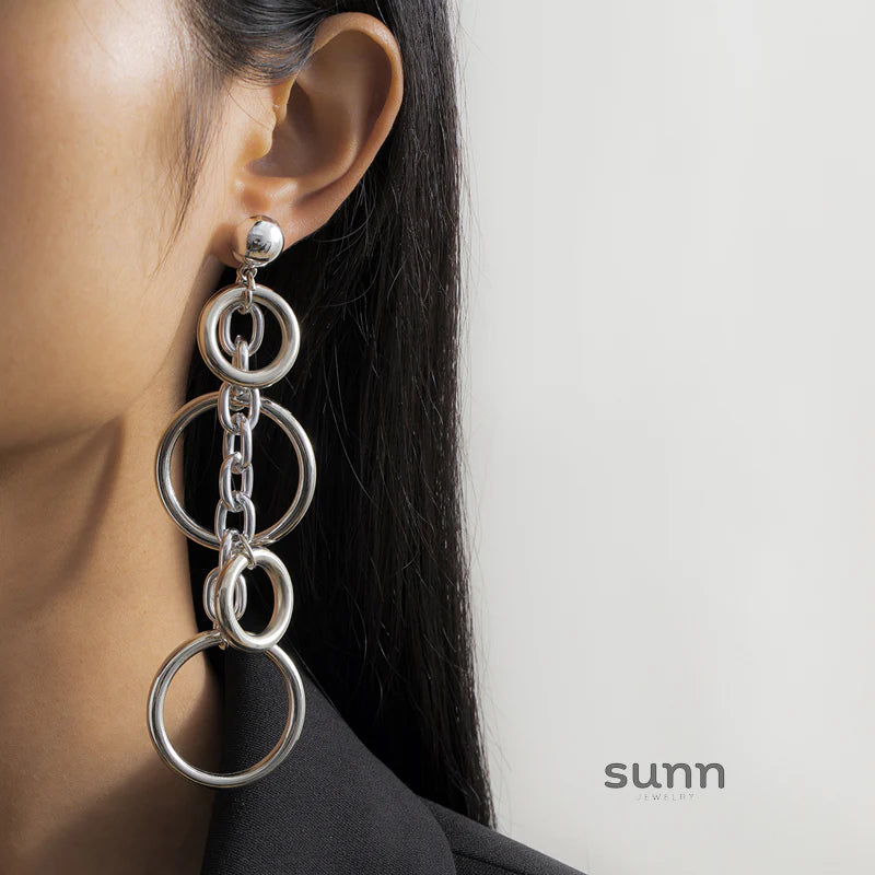 Colbie Cascading Chain Earrings