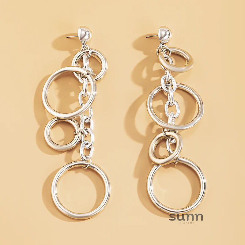 Colbie Cascading Chain Earrings