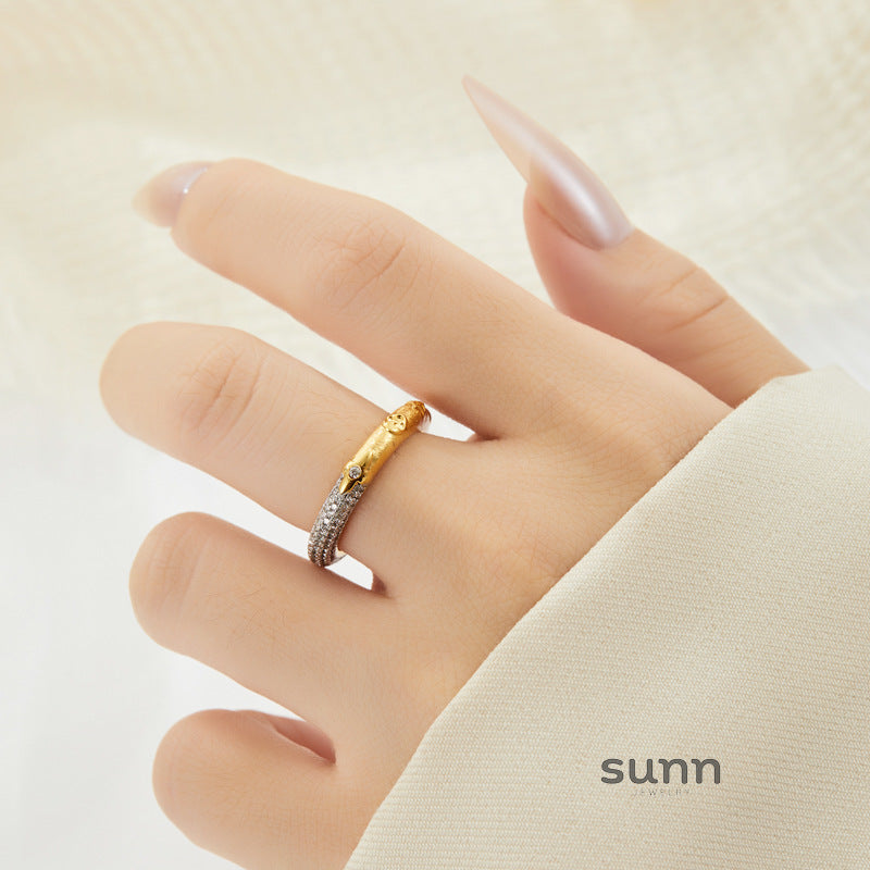 Collette Two-Tone Brushed Ring [P9481LDN]