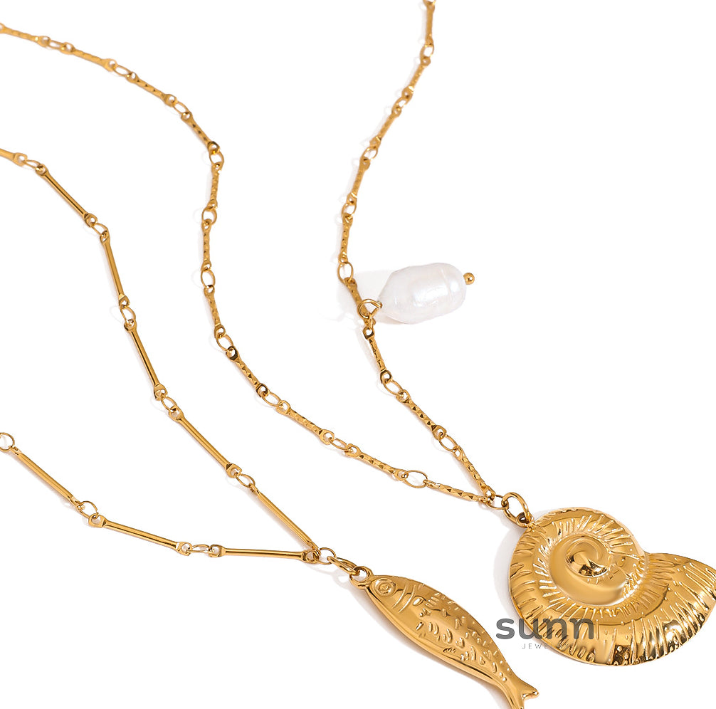 Conley Shell Pendant Necklace [T8FO5R1F]